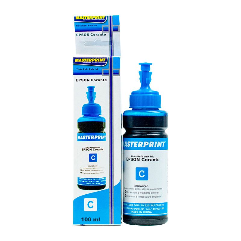 REFIL MASTER BULK INK EPSON CORANTE CYAN 100ML