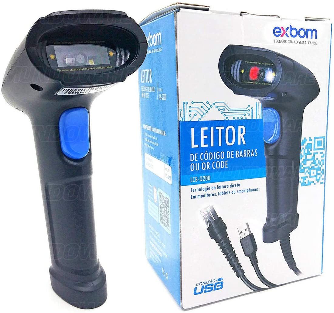 Leitor De Codigo De Barras e QR Code LCB-Q200 - Exbom