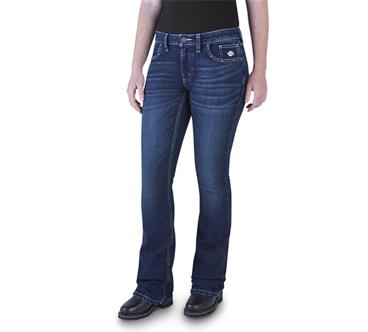 CALÇA JEANS CURVY PERFORMANCE STRETCH CUT EMBELEZADA